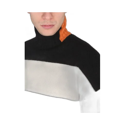 Right For High Neck Ribbed Knitwear