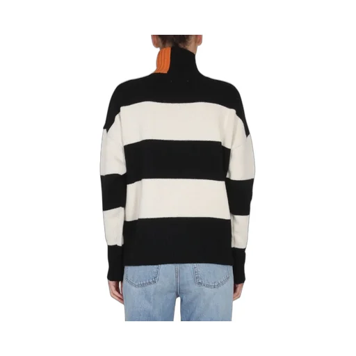 Right For High Neck Ribbed Knitwear