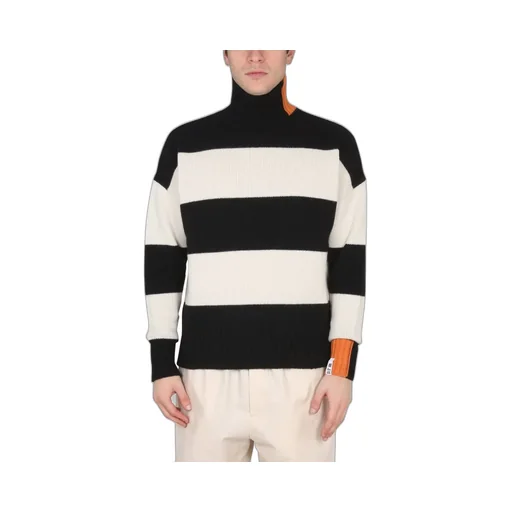 Right For High Neck Ribbed Knitwear