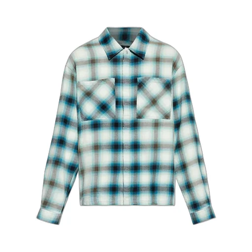 Represent Plaid Straight Hem Shirt