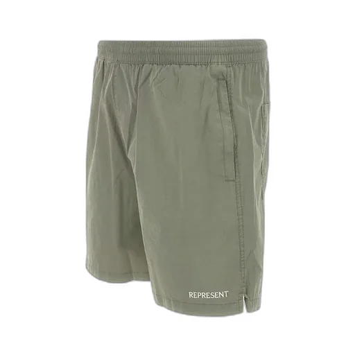 Represent Serif Logo Embroidered Shorts