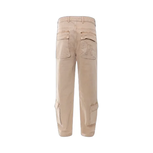 Represent R3Ca Logo Embroidered Straight Leg Cargo Jeans
