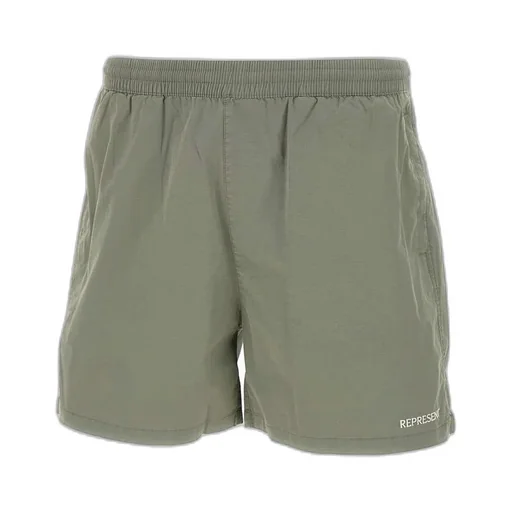 Represent Serif Logo Embroidered Shorts