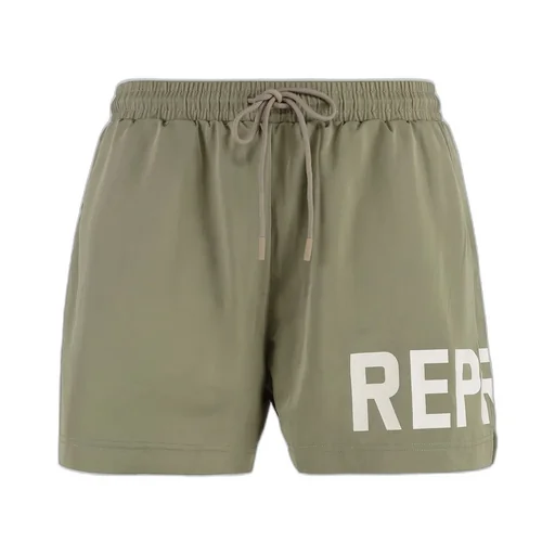 Represent Logo Printed Swim Shorts