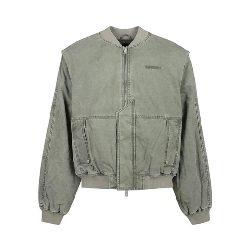 Represent Inset Sleeved Zipped Bomber Jacket