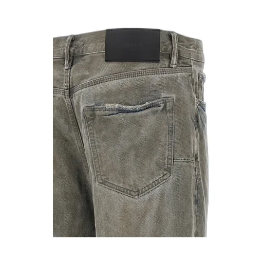 Purple Arcilla Straight-Leg Jeans