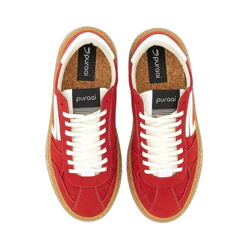 Puraai Round-Toe Lace-Up Sneakers