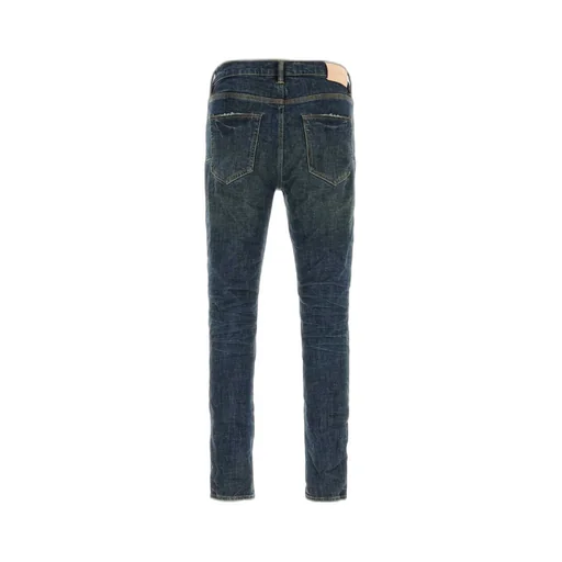 Purple Dark Stone Rinse Stretch Jeans