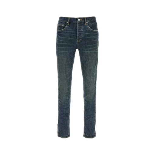 Purple Dark Stone Rinse Stretch Jeans