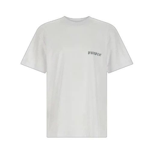Purple Textured Print T-Shirt