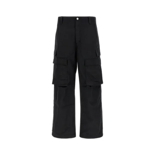 Purple Tailored Cargo Pants