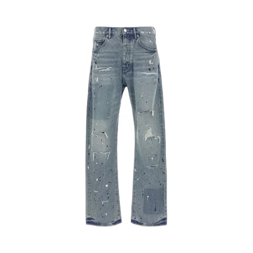 Purple Patch Repairs Straight-Leg Jeans