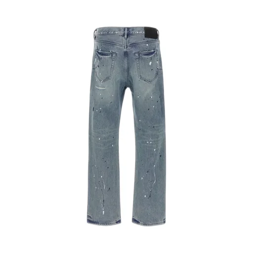 Purple Patch Repairs Straight-Leg Jeans