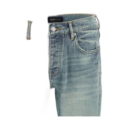 Purple Pinner Coated Vintage Denim Jeans