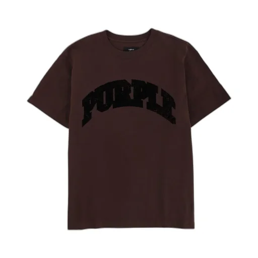 Purple Brand Logo Embellished T-Shirt