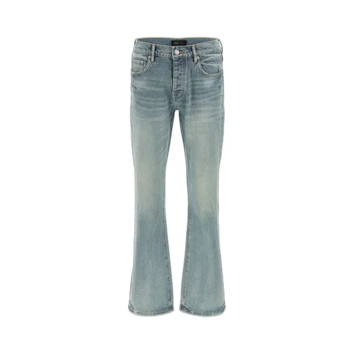 Purple Pinner Coated Vintage Denim Jeans
