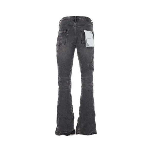 Purple Brand Crinkled Flared Jeans