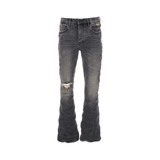 Purple Brand Crinkled Flared Jeans