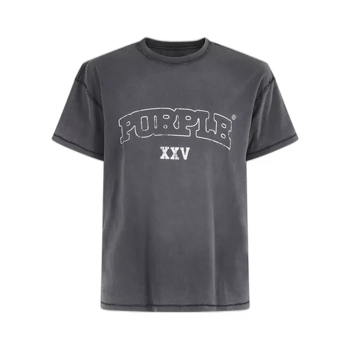 Purple Brand Textured Inside-Out T-Shirt