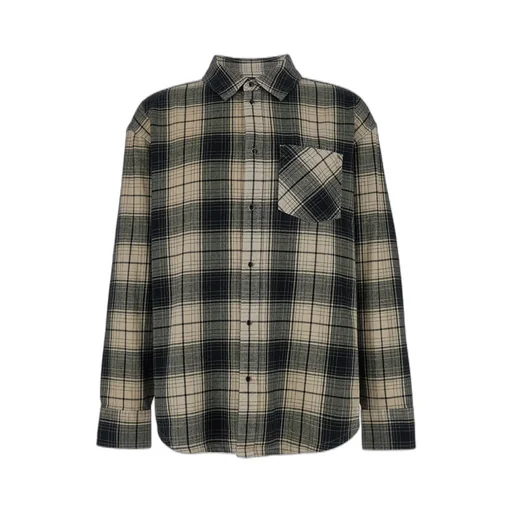 Purple Brand Check Motif Shirt With Patch Pocket