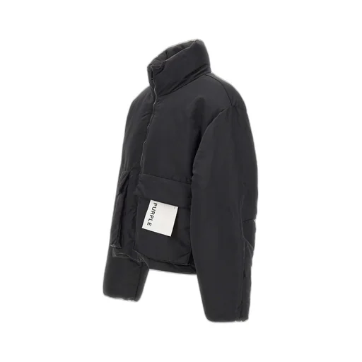 Purple Brand Oversized Twill Puffer Coat