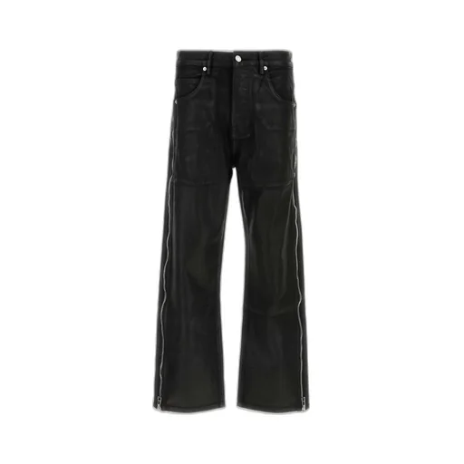 Purple Brand P018 Mid-Rise Side-Zip Coated Jeans
