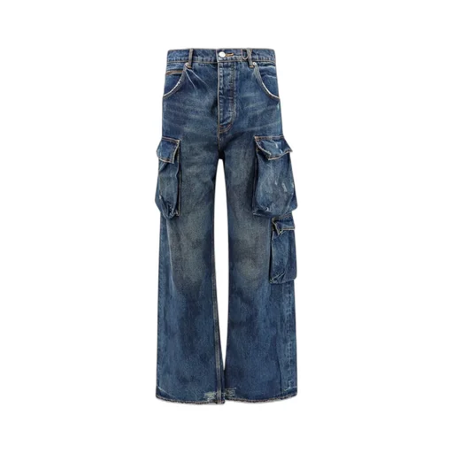Purple Brand P018 Distressed Wide-Leg Jeans