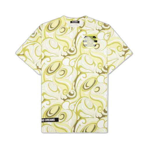 Raf Simons Abstract Patterned Short Sleeve Shirt