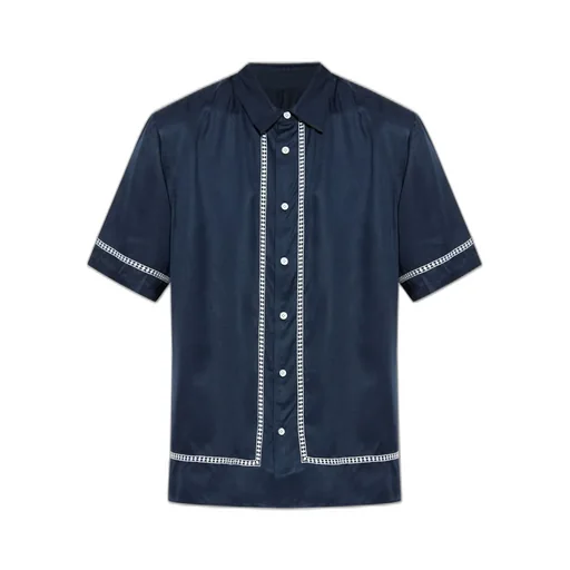 Rag & Bone Embroidered Pattern Short-Sleeved Shirt