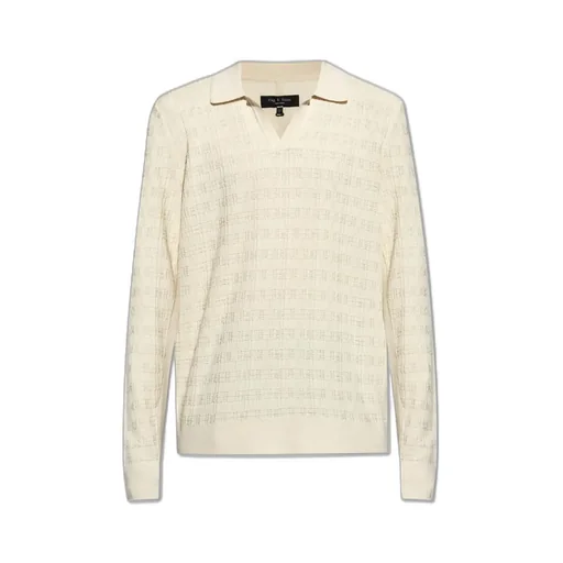Rag & Bone Long Sleeved Polo Shirt