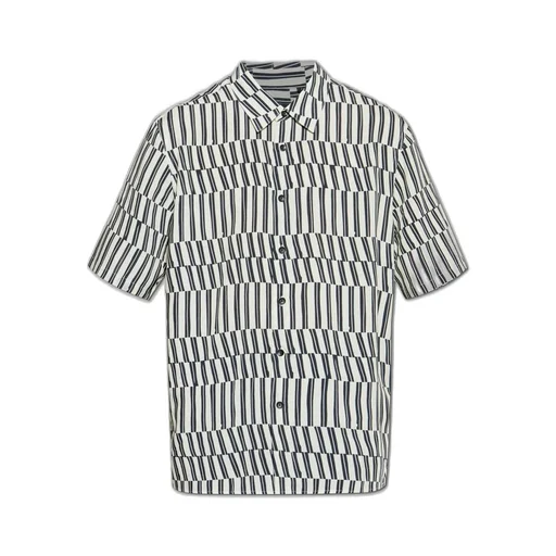 Rag & Bone Striped Short Sleeve Shirt