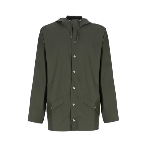 Rains Fishtail Hem Hooded Rain Jacket