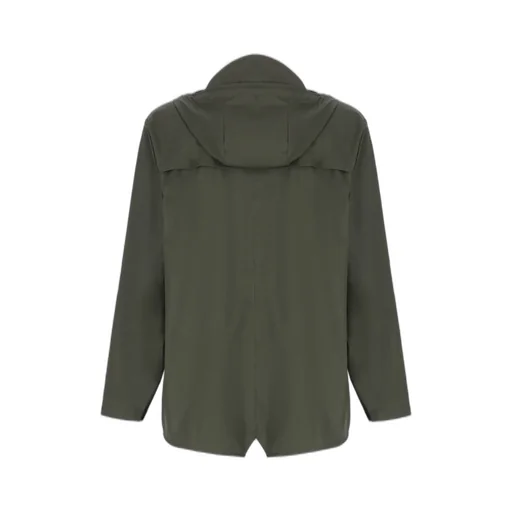 Rains Fishtail Hem Hooded Rain Jacket