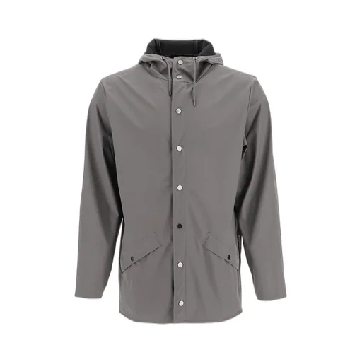 Rains Fishtail Hem Hooded Rain Jacket