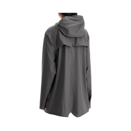 Rains Fishtail Hem Hooded Rain Jacket