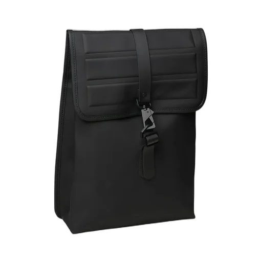 Rains Logo Embossed Buckle Fastened Backpack