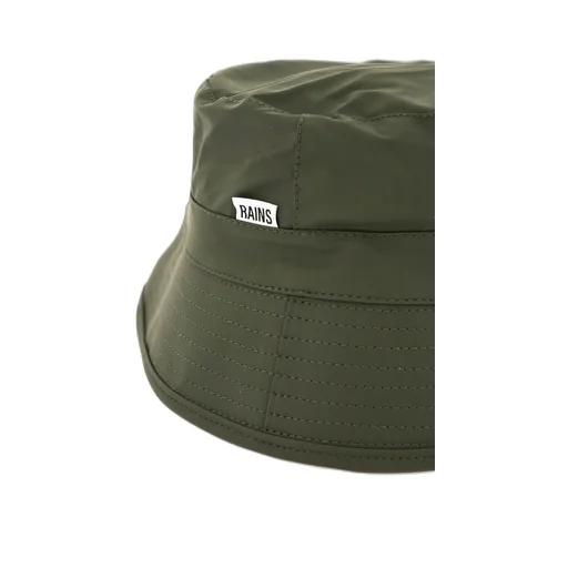 Rains Logo Patch Narrow Brim Bucket Hat