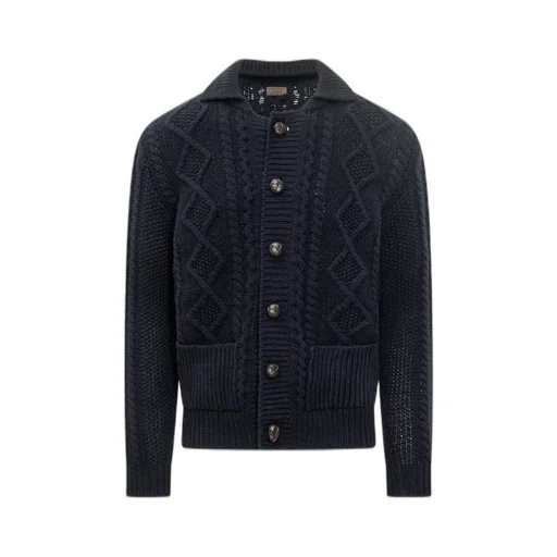 Rakki Aran Cable-Knit Cardigan