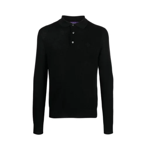 Ralph Lauren Purple Label Slim Cut Ribbed Polo Shirt
