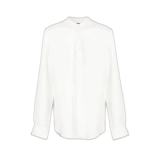 Ralph Lauren Purple Label Button-Up Curved Hem Shirt