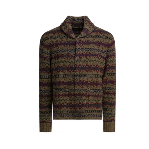 Ralph Lauren Rrl Fair-Isle Knitted Cardigan
