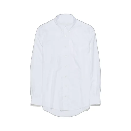 Random Identities Cut Out Curved Hem Shirt