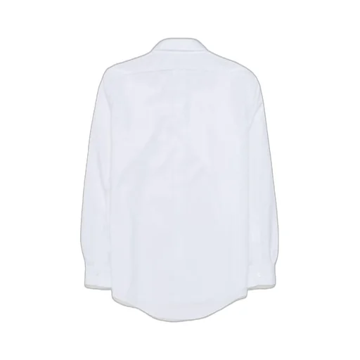 Random Identities Cut Out Curved Hem Shirt