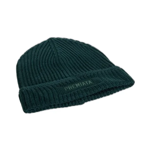 Premiata Logo Patch Ribbed Beanie