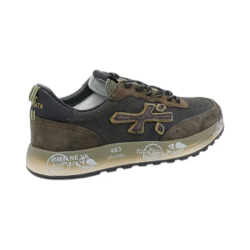Premiata Logo Patch Lace-Up Sneakers