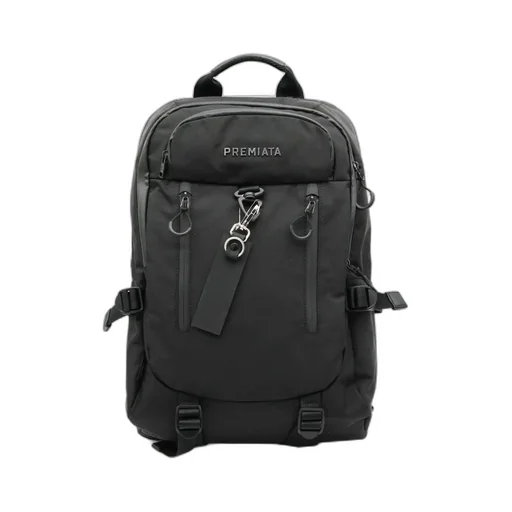 Premiata Logo Lettering Zipped Backpack