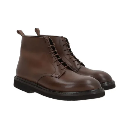Premiata Round Toe Lace-Up Boots
