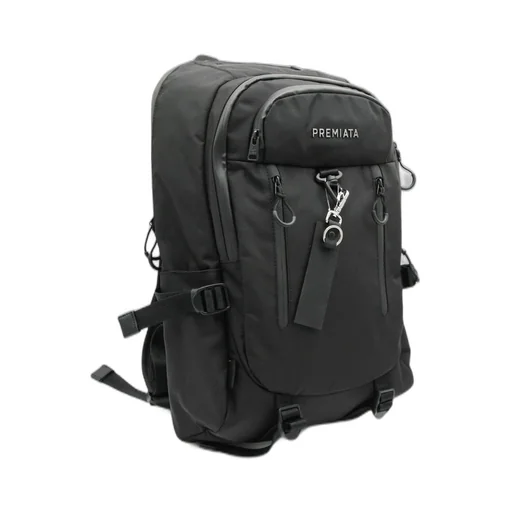 Premiata Logo Lettering Zipped Backpack
