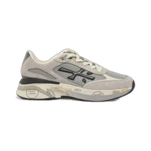 Premiata Logo Heel Lace-Up Trainers