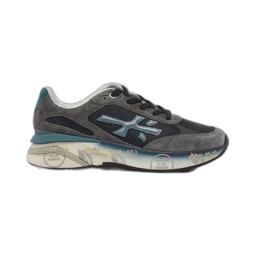 Premiata Logo Heel Lace-Up Trainers